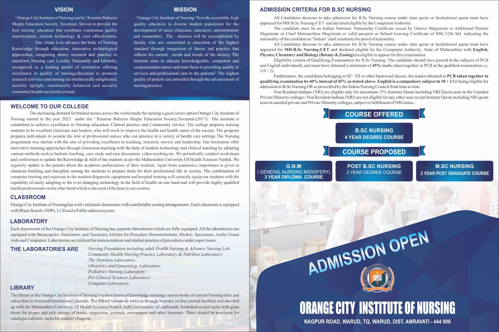 Orange City Institute of Nursing Campus